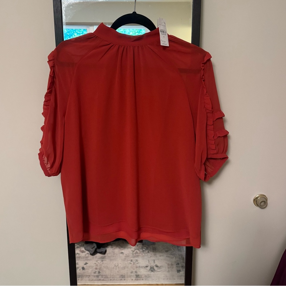 Ann Taylor Red Blouse